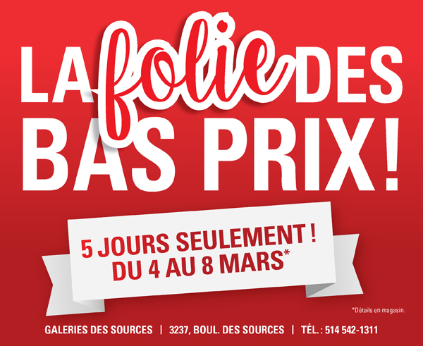 You are currently viewing La folie des bas prix!