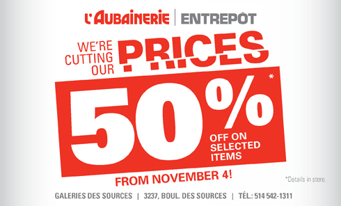 You are currently viewing Aubainerie cuts the prices!